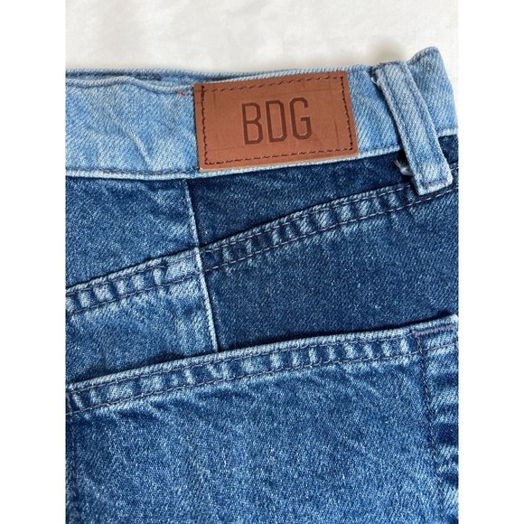 Urban Outfitters BDG Denim Patchwork Jean Skirt Size Large - Picture 3 of 5